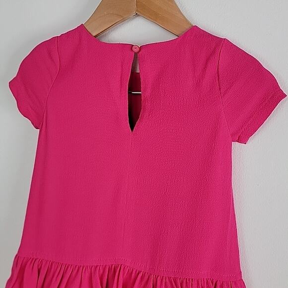Kate Spade Tiered Rayon Dress and Bloomer in Cabaret Pink Infant Toddler 24M - Picture 5 of 12